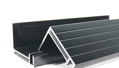 鸿发有色黑色单玻太阳能铝边框-光伏组件边框