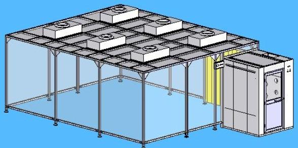 浅析工厂无尘室内的洁净棚